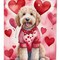 Edge Collections - 28" X 40" - Multicolor - Goldendoodle My Valentine Large Porch - 1 Piece